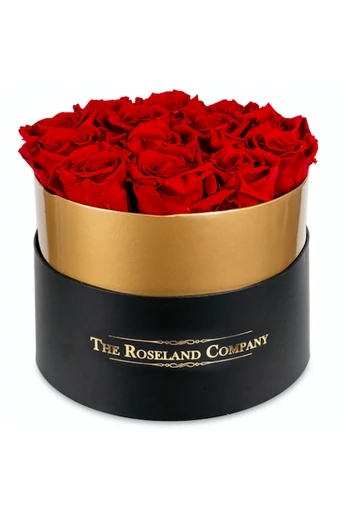 Örök_rózsa_kis_henger_aranyperemes_doboz